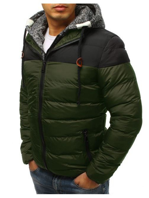 Trendová zimná bunda zelená