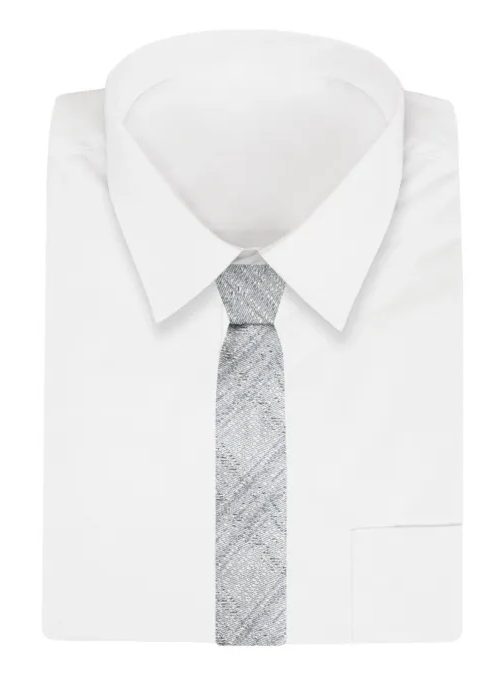 Trendy sivá vzorovaná pánska kravata