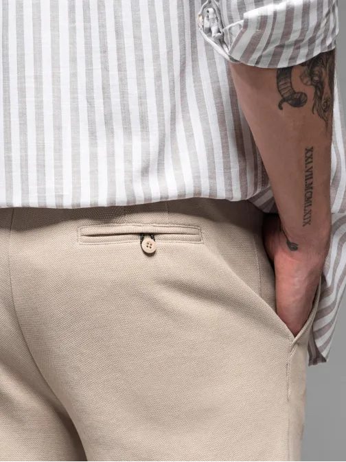 Pieskové chino pánske kraťasy  V3 SRCS-0149
