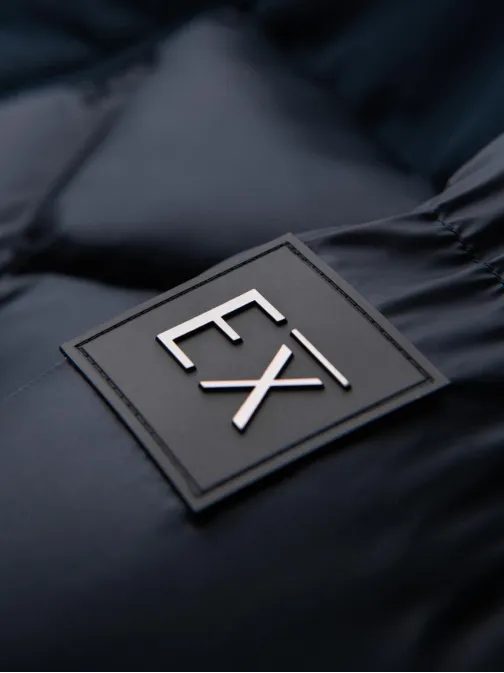 Hrubá pánska bunda na zimu v modrej farbe V2 OM-JAHP-0237