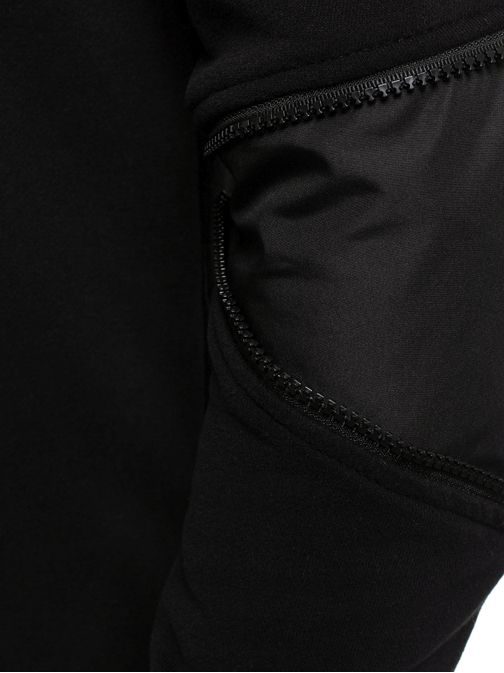 Štýlový čierny kardigan so zdobenými rukávmi NORTHIST 545