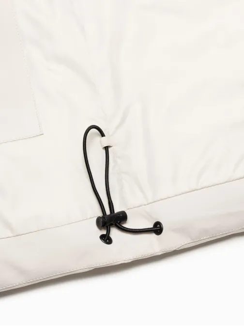 Trendy krémová pánska bunda na zimu V2 JALJ-0152