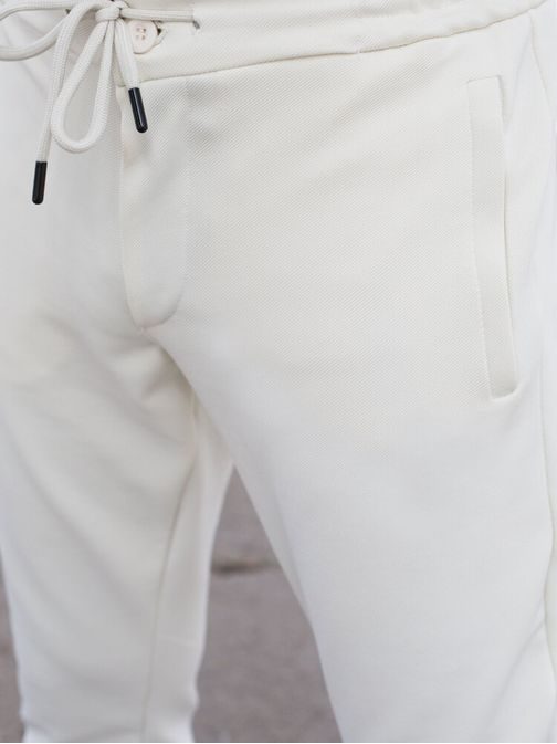 Elegantné ecru joggery