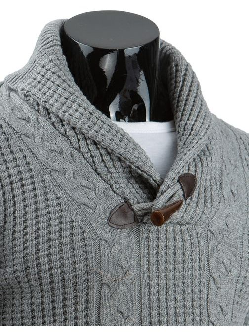 Teplý šedý pánsky sveter