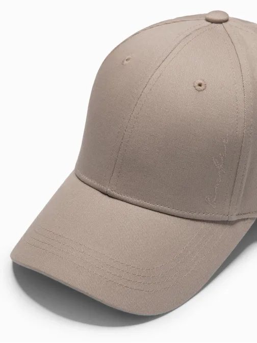 Pánska basic popolavá šiltovka s výšivkou V3 ACCS-0102