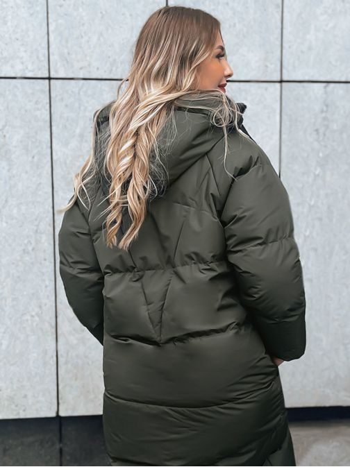 Jedinečná dámska zelená zimná bunda Cozyseason