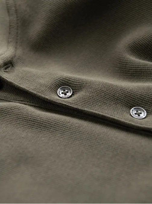 Olivové úpletové pánske tričko V1 LSCL-0120