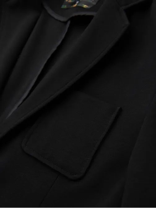 Športové čierne slim fit sako V2 BLZB-0101