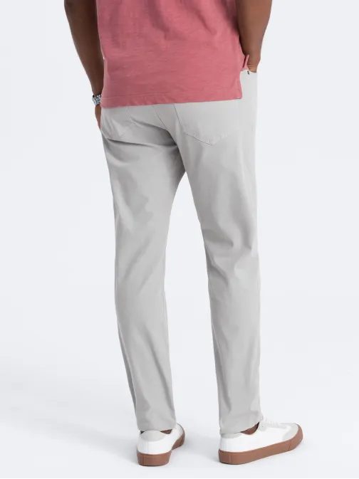 Jedinečné šedé pánske nohavice V2 PACP-0151