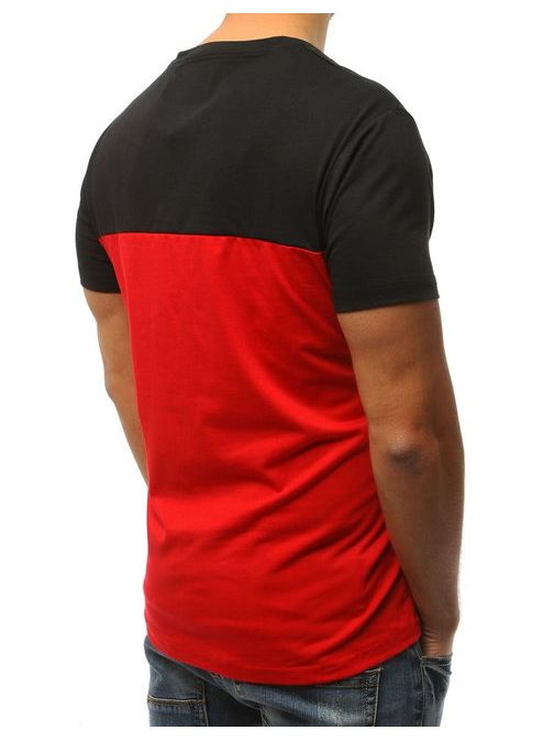 Čierno-červené pánske tričko
