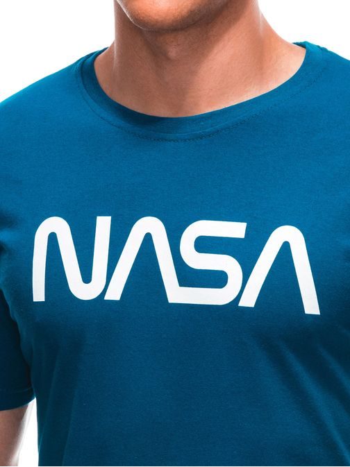 Nevšedné tyrkysové tričko NASA S1911