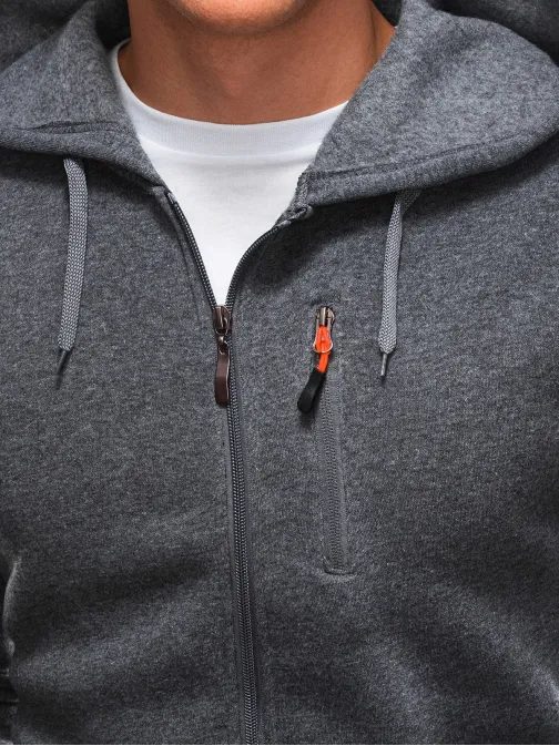 Pánska športová mikina sivá B1539