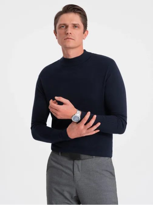 Trendy tmavo modrý polorolák V2 SWTN-0100