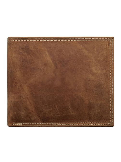 Štýlová kožená hnedá pánska peňaženka