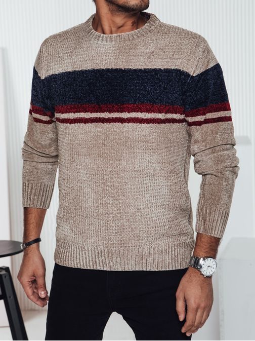 Jedinečný hrubý béžový sveter