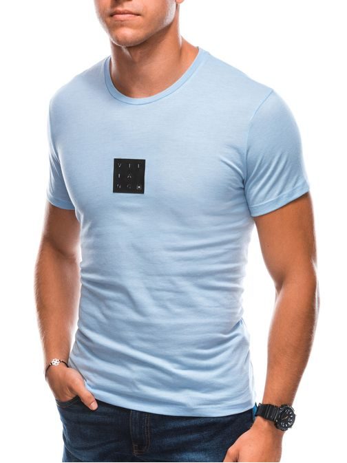 Trendové tričko v svetlomodrej farbe S1730