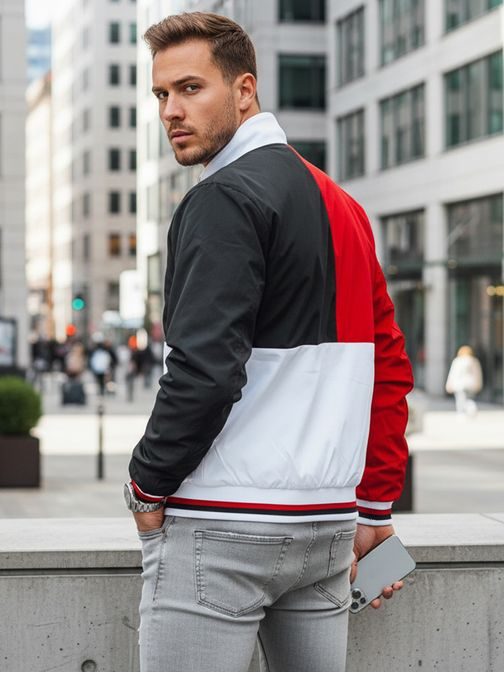 Prechodná biela bunda v štýlovom prevedení