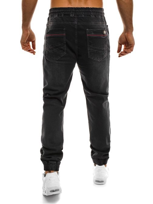 Pánske džínsy v čiernej farbe RED POLO 702