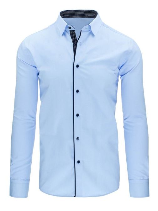 Výrazná modrá pánska košeľa