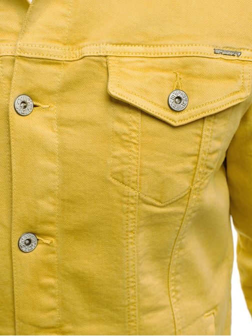 Pánska jeans žltá bunda B/5002X
