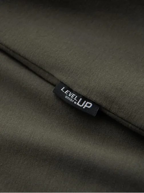 Moderné zelené pánske tričko V3 LSBC-0129