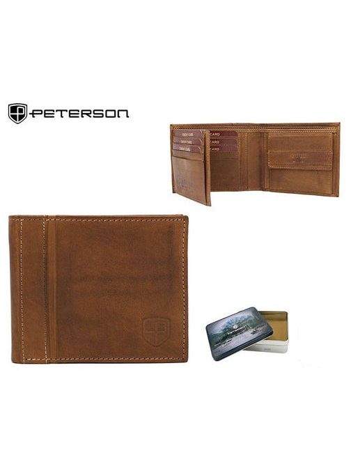 Hnedá pánska peňaženka Peterson