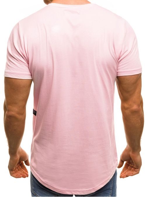 Klasické ružové tričko OZONEE B/181227
