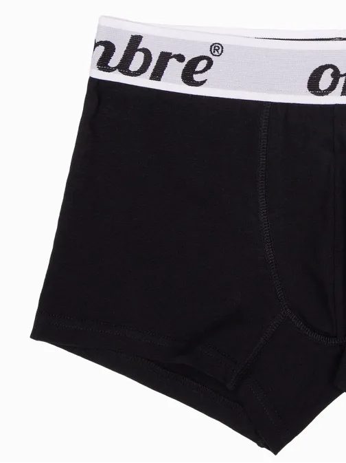 Čierno-biele boxerky U284