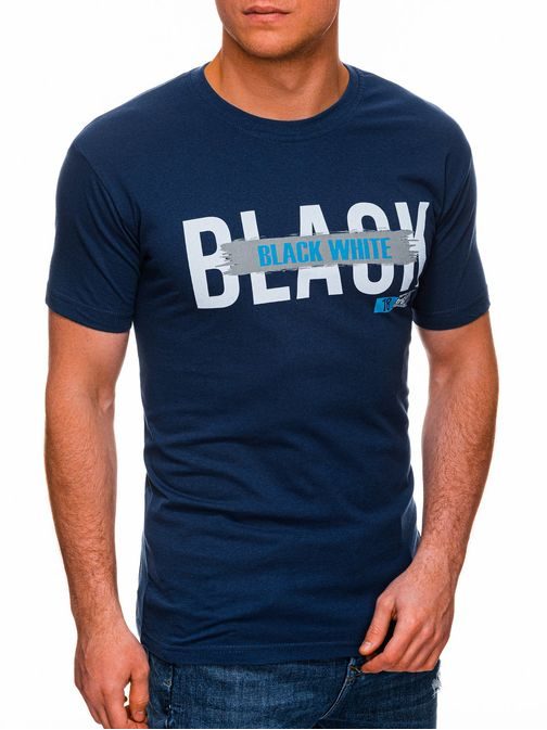 Štýlové modré tričko Black S1430
