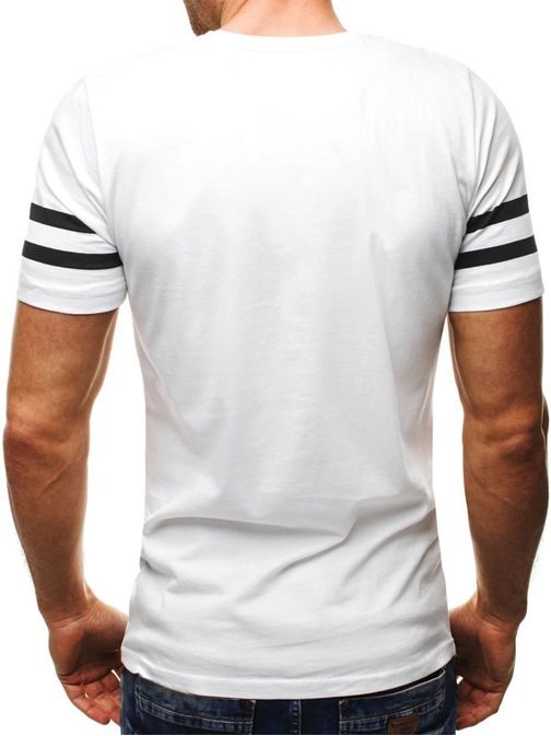 Biele tričko s potlačou Athletic 1017