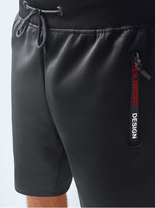 Úžasné pánske kraťasy v čiernej farbe