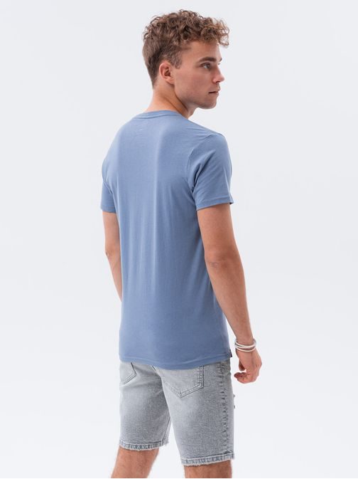 Jednoduché modré tričko S1369