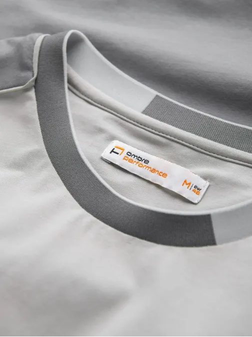 Atraktívne šedé tričko V4 TSCT-0176