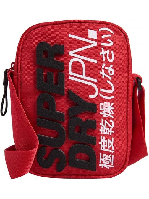 Červená taška cez plece Superdry Montauk