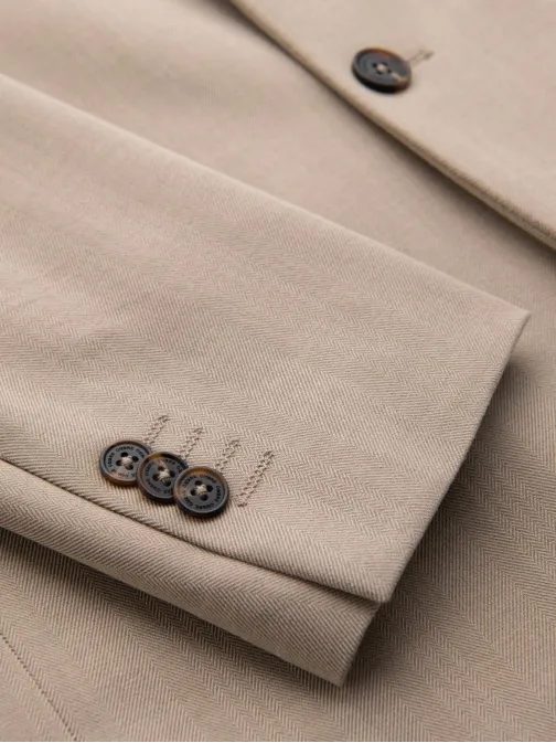 Elegantné béžové pánske sako V2 BLZB-0135