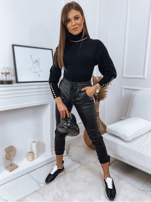 Čierny elegantný dámsky sveter Ingrida