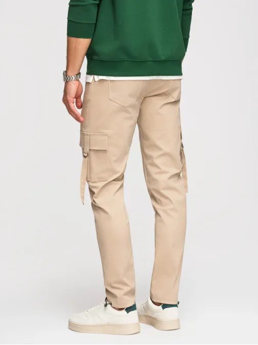 Pieskové pánske cargo nohavice V2 P1516