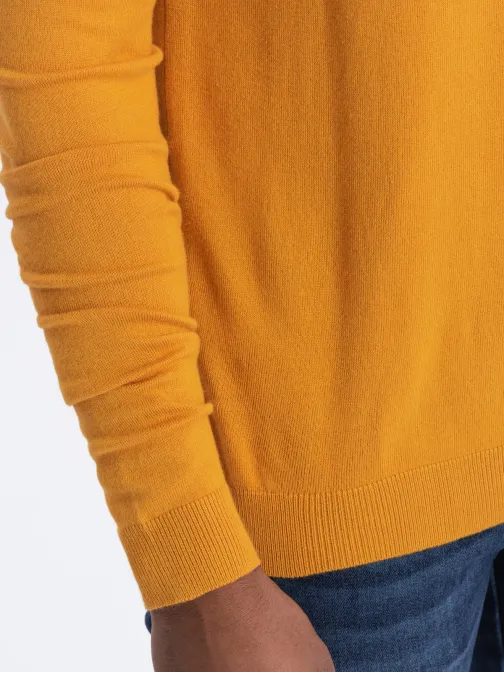 Trendy horčicový polorolák V5 SWTN-0100