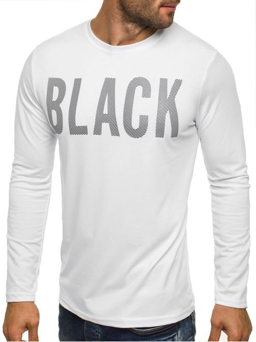 Obyčajné tričko BLACK s potlačou  STREET STAR MX128 BIELE