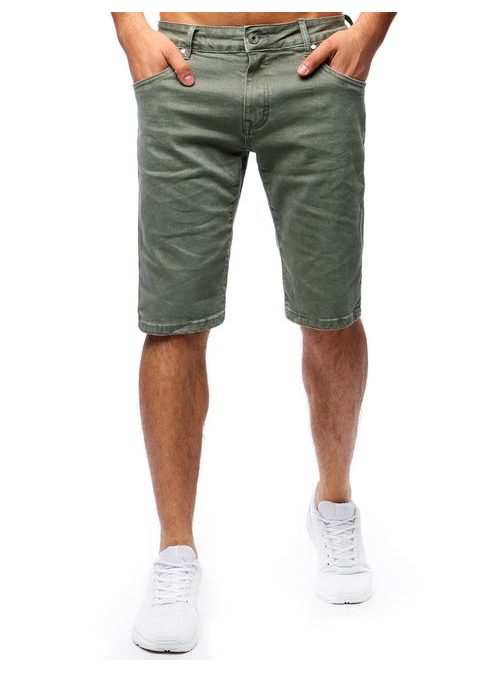 Pánske kraťasy jeans khaki