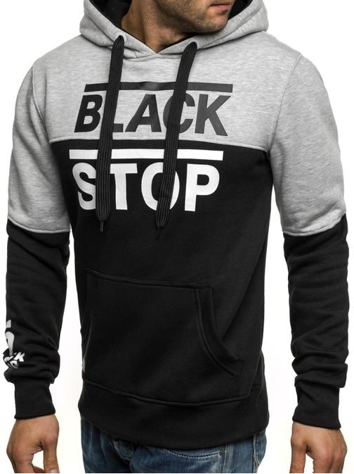 Black stop mikina J.STYLE JXW665 čierna