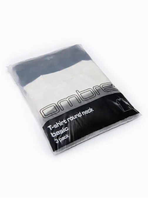 Trojbalenie mix oversize tričiek biele/modré/olivové TSBC-0291