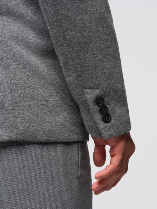 Trendy grafitové sako pre pánov V1 BLZB-0100