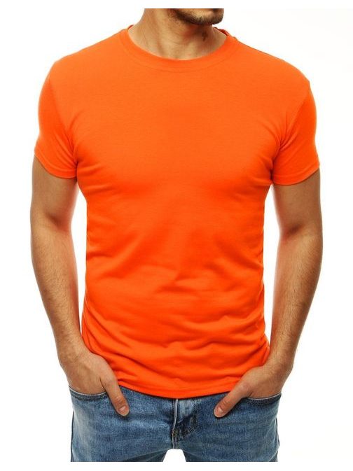 Jednoduché tričko v pomarančovej farbe