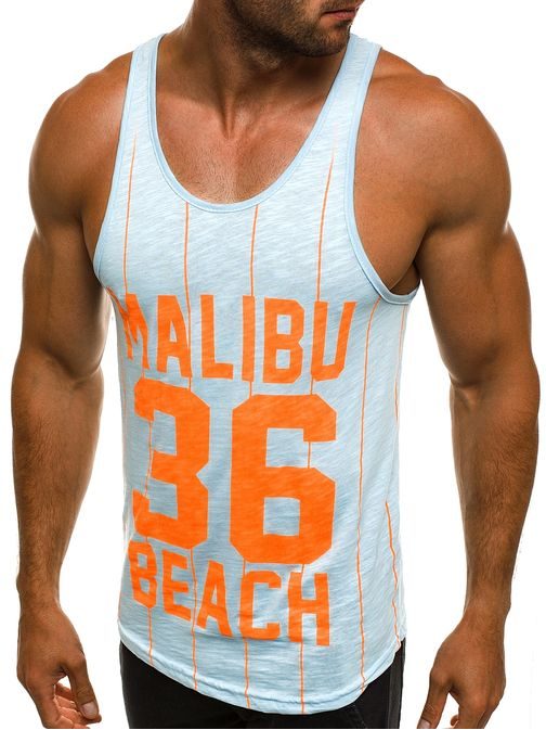 Malibu beach bledomodré pánske tielko BREEZY 9076