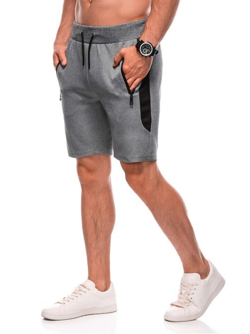 Šedé pánske kraťasy W524