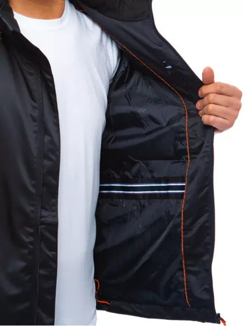 Prechodná pánska bunda v granátovej farbe