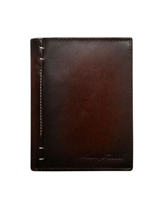 Elegantná hnedá kožená peňaženka