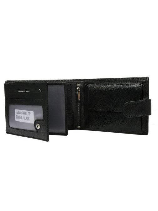 Čierna kožená peňaženka Cavaldi