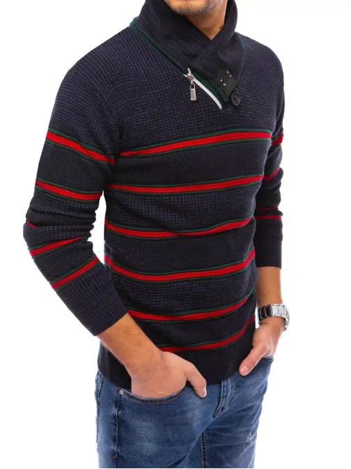 Granátový zaujímavý sveter